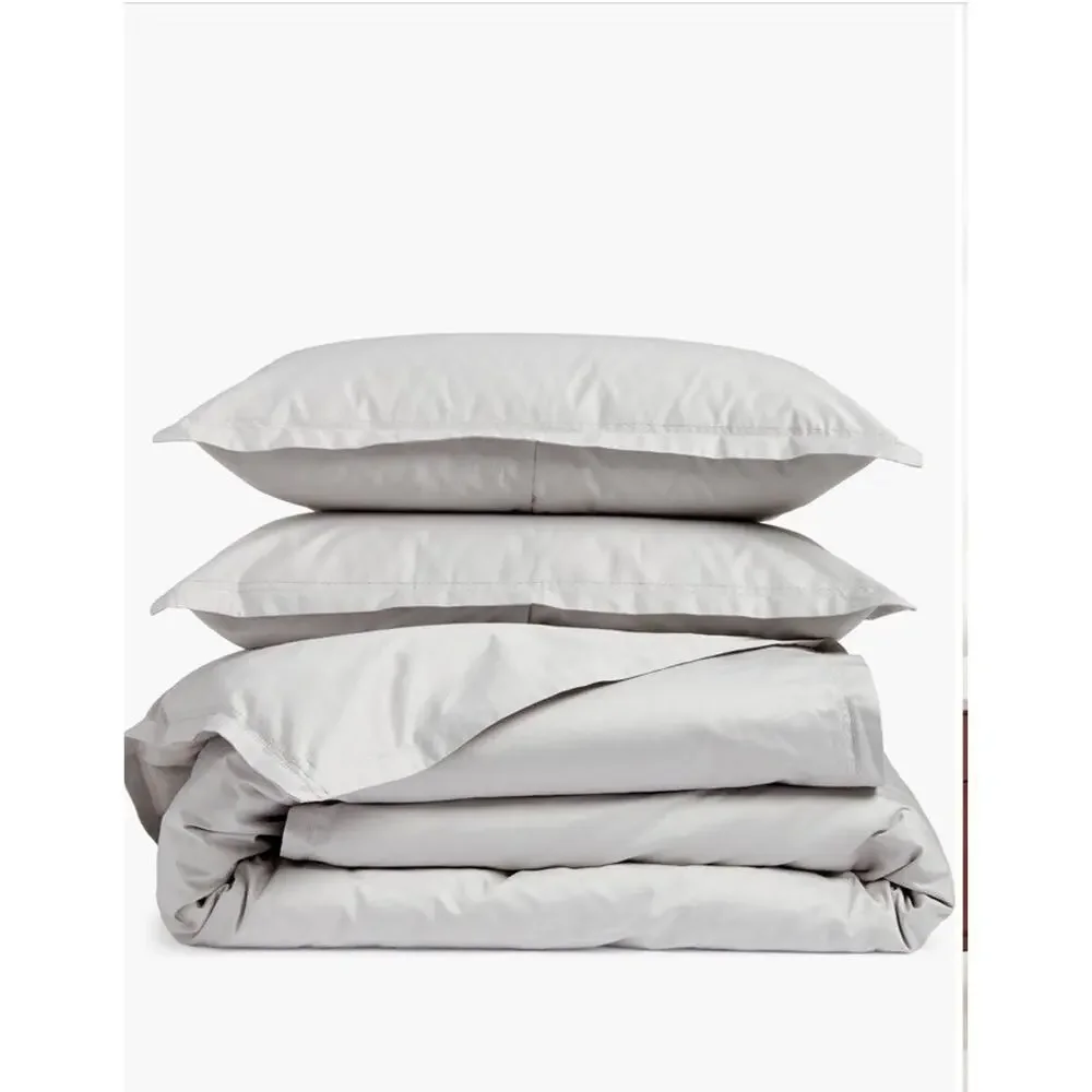 Nordstrom 400 Thread Count 100% Cotton Duvet Cover Pillow Cases Queen NWT